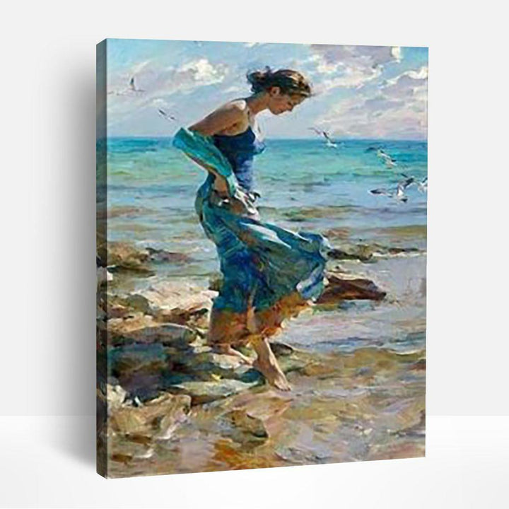 Girl In Sea | Paint By Numbers