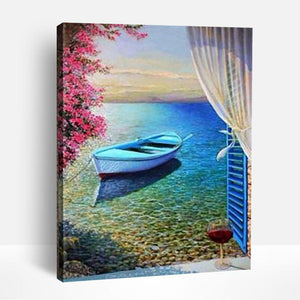 Boat Window Scene | Paint By Numbers