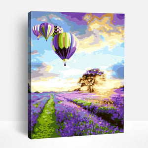 Hot Air Balloon Field | Paint By Numbers