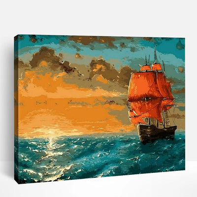 Voyage under Sunset | Paint By Numbers