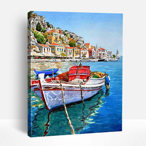 Boat Near Shore | Paint By Numbers