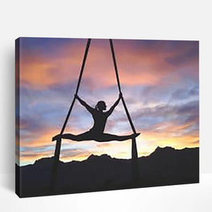 Yoga Practices Silhouette | Paint By Numbers