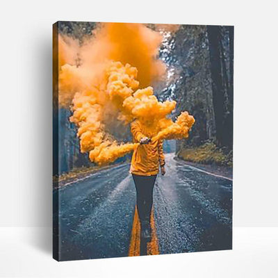 Orange Smoke | Paint By Numbers