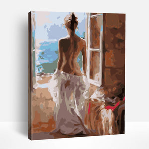 Lady in White | Paint By Numbers