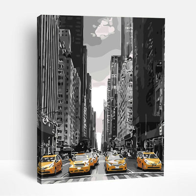 Yellow Taxi | Paint By Numbers