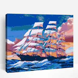 Sailboats and Sunsets | Paint By Numbers