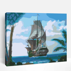 Seaside Sailboats | Paint By Numbers