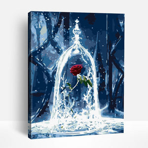 Enchanted Red Rose | Paint By Numbers