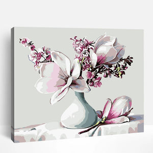 Elegant Flower Vase | Paint By Numbers