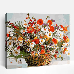 Flower Basket | Paint By Numbers