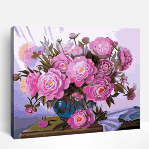 Pink Flower Bouquet | Paint By Numbers