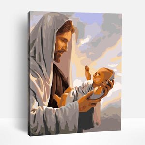 Jesus and a Baby | Paint By Numbers