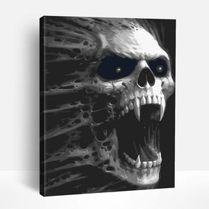 Screaming Skull | Paint By Numbers