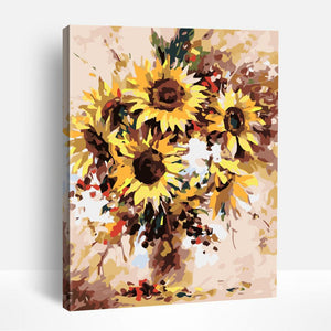 Vintage Sunflowers | Paint By Numbers