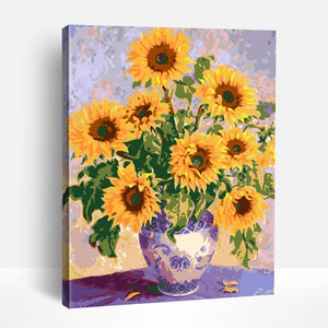 Sunflowers and Vase | Paint By Numbers