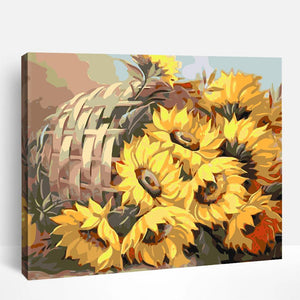 Basket of Sunflowers | Paint By Numbers