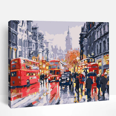 London in Rain | Paint By Numbers