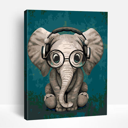 Cute Baby Elephant | Paint By Numbers