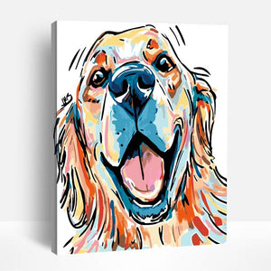 Golden Retriever Smile | Paint By Numbers