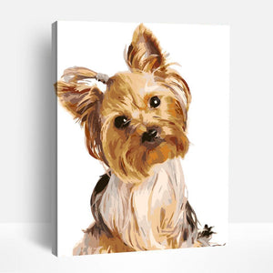 Cute Yorkshire Terrier | Paint By Numbers