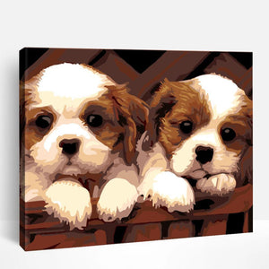 Cavalier King Charles Spaniel Puppies | Paint By Numbers