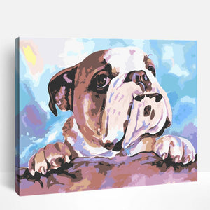 Cartoon English Bulldog | Paint By Numbers