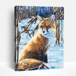 Fox in Winter Snow | Paint By Numbers