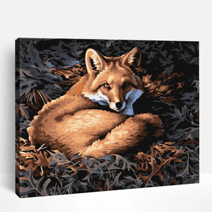 Fox on Forest Ground | Paint By Numbers