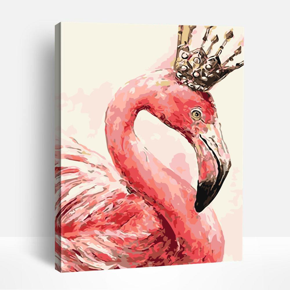 Pink Flamingo Queen | Paint By Numbers