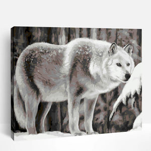 Frosted Wolf | Paint By Numbers