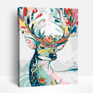 Colorful Stag | Paint By Numbers