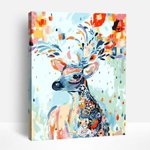 Colorful Abstract Deer | Paint By Numbers