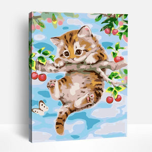 Playful Cute Kitty | Paint By Numbers