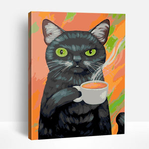 Kitty Tea Time | Paint By Numbers