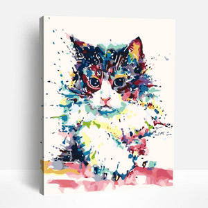 Abstract Cat | Paint By Numbers