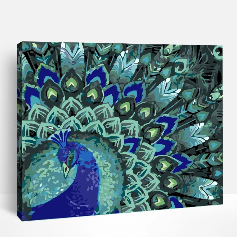 Shapely Peacock | Paint By Numbers