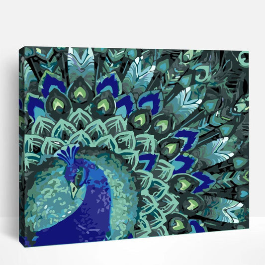 Shapely Peacock | Paint By Numbers