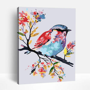 Small Colorful Bird | Paint By Numbers