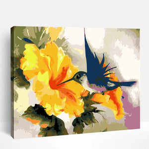 Hummingbird and Flowers | Paint By Numbers