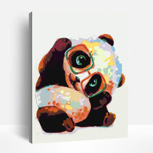 Cute Colorful Panda | Paint By Numbers