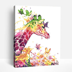 Colorful Giraffe Print | Paint By Numbers