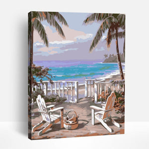 Couple Beach Chairs | Paint By Numbers