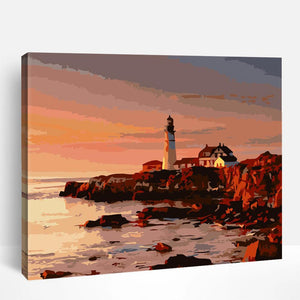 Beacon at Sunset | Paint By Numbers