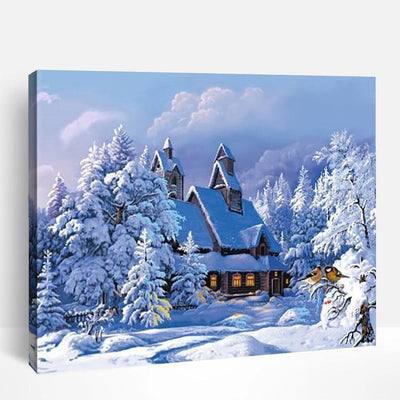 House under the Snow | Paint By Numbers