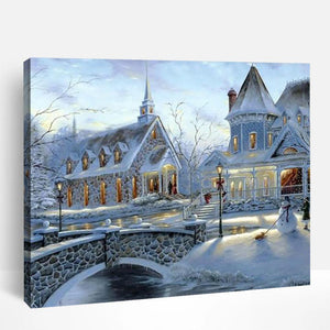 Winter Cityscape | Paint By Numbers