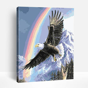 Eagle and Rainbow | Paint By Numbers