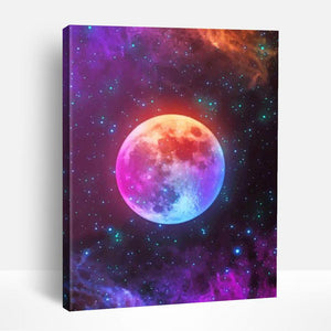 Colorful Moon Night | Paint By Numbers