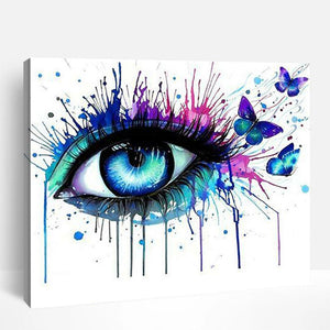 Eyes Ink Splatter | Paint By Numbers