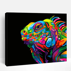 Colorful Iguana | Paint By Numbers