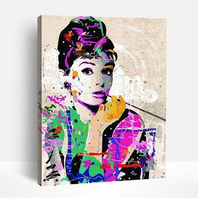 Audrey Hepburn Pop Art | Paint By Numbers